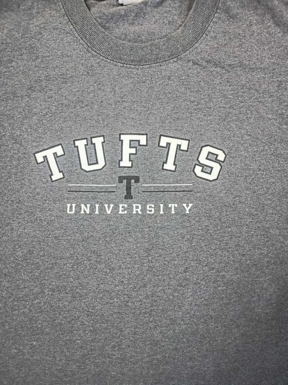 Champion Tufts University Grey Long Sleeve Crewneck Sweatshirt